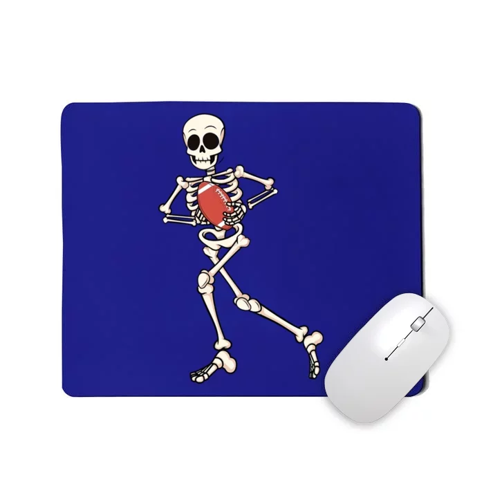 Funny Skeleton Playing Football Halloween Gift Mousepad