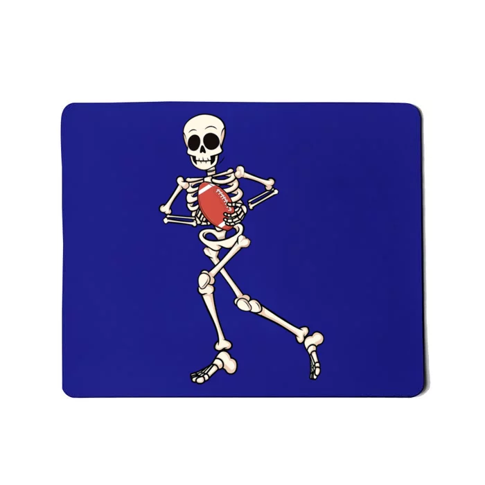 Funny Skeleton Playing Football Halloween Gift Mousepad