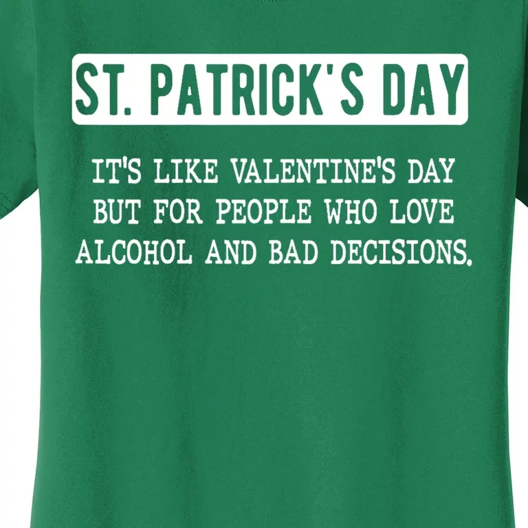 Funny St Pats Definition St. Patricks Day Drinking Gift Women's T-Shirt