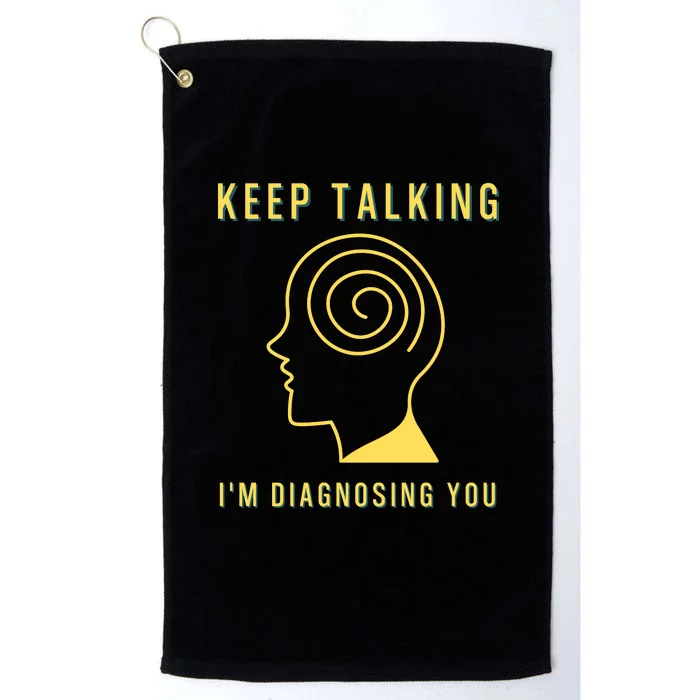 Funny Sarcastic Psychology Psychologist Platinum Collection Golf Towel