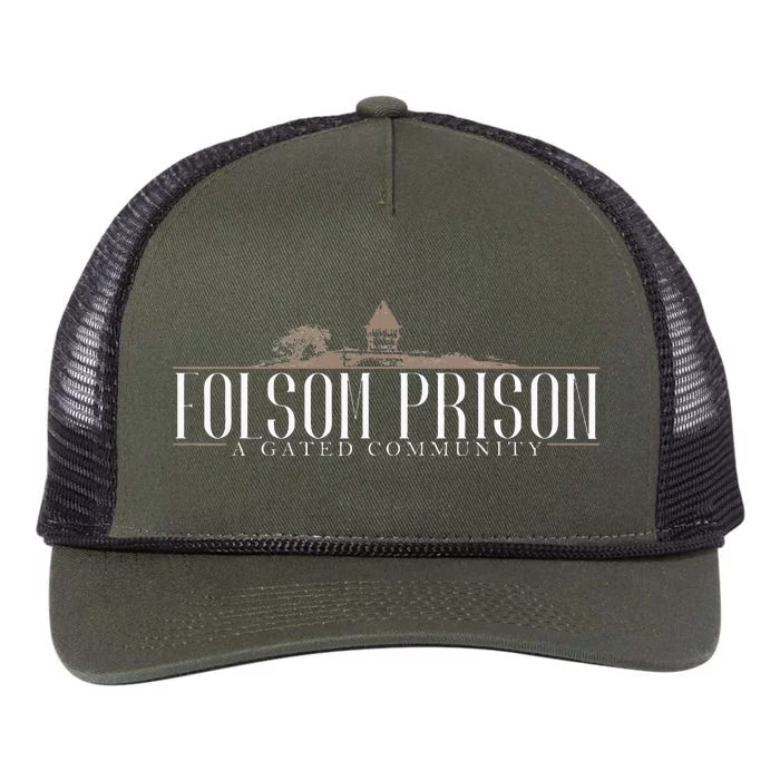 Folsom State Prison Prison State Correctional Warden Retro Rope Trucker Hat Cap