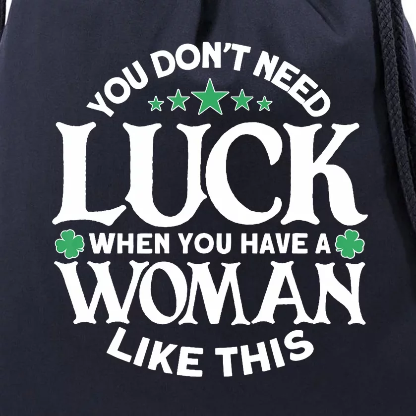 Funny St. Patricks Day Outfit - St. Patrick's Day Drawstring Bag