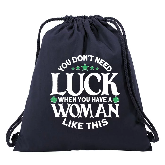 Funny St. Patricks Day Outfit - St. Patrick's Day Drawstring Bag