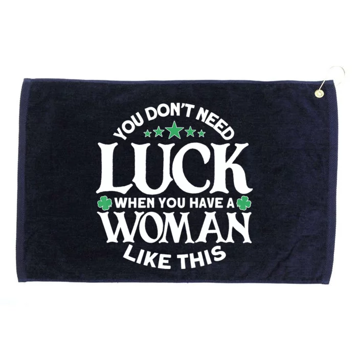 Funny St. Patricks Day Outfit - St. Patrick's Day Grommeted Golf Towel