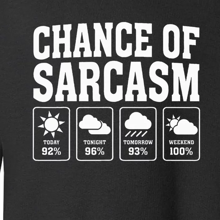 Funny Sarcastic Print For Sarcastic People Sarcasm Toddler Sweatshirt