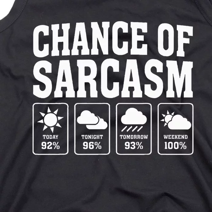 Funny Sarcastic Print For Sarcastic People Sarcasm Tank Top