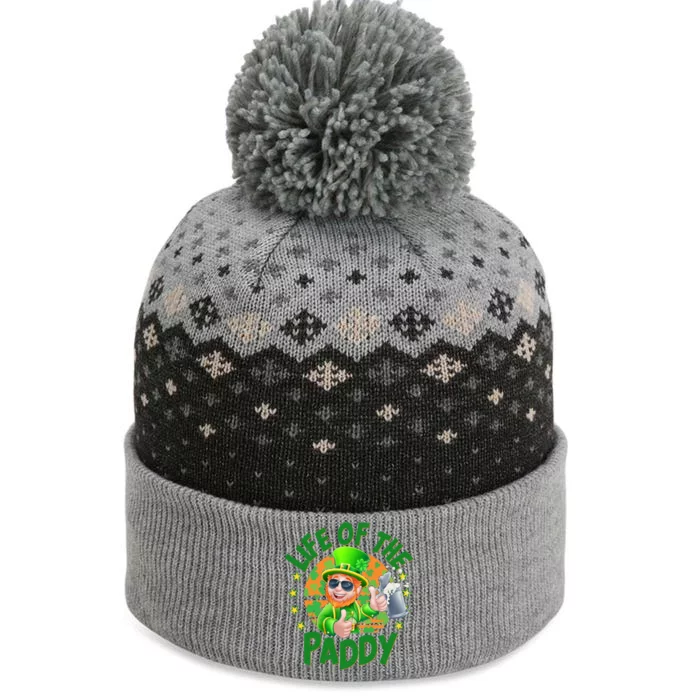 Funny St Patricks Day Life Of The Paddy Leprechaun Beer The Baniff Cuffed Pom Beanie