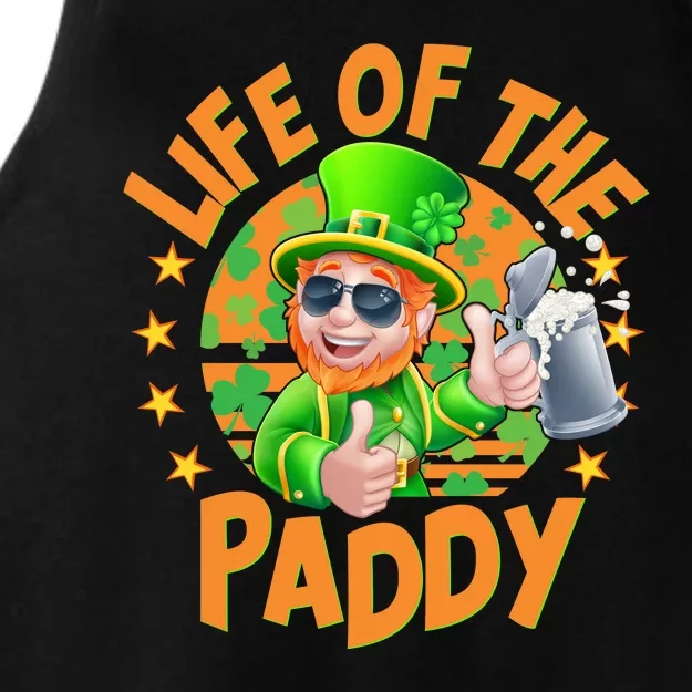 Funny St Patricks Day Life Of The Paddy Leprechaun Beer Ladies Tri-Blend Wicking Tank