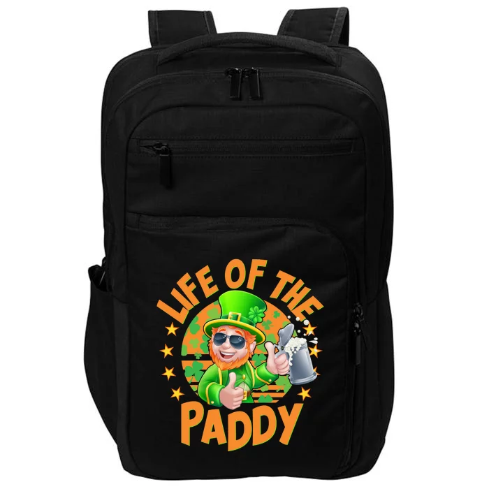 Funny St Patricks Day Life Of The Paddy Leprechaun Beer Impact Tech Backpack