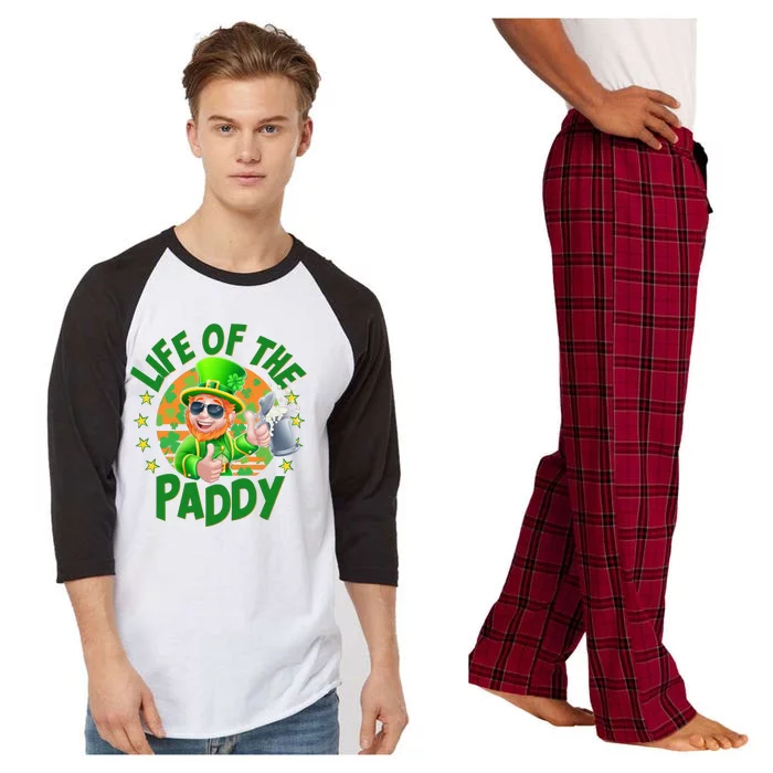 Funny St Patricks Day Life Of The Paddy Leprechaun Beer Raglan Sleeve Pajama Set