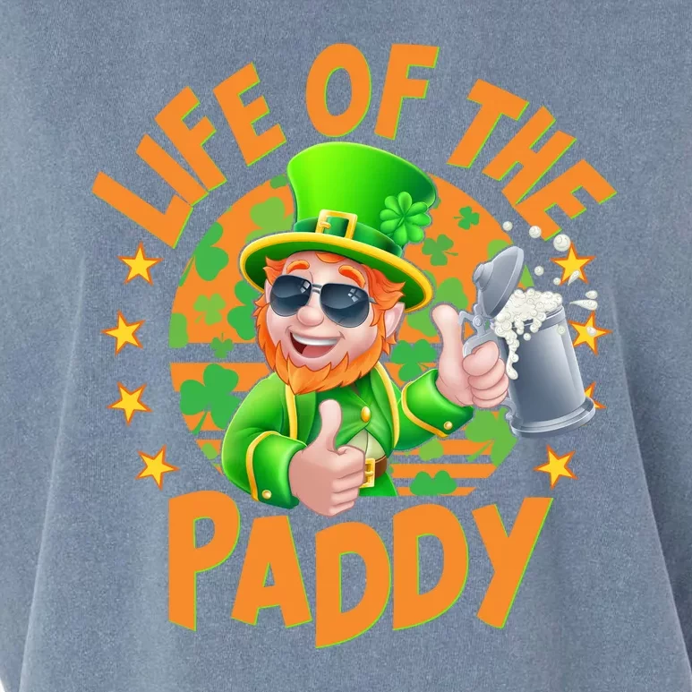 Funny St Patricks Day Life Of The Paddy Leprechaun Beer Garment-Dyed Women's Muscle Tee