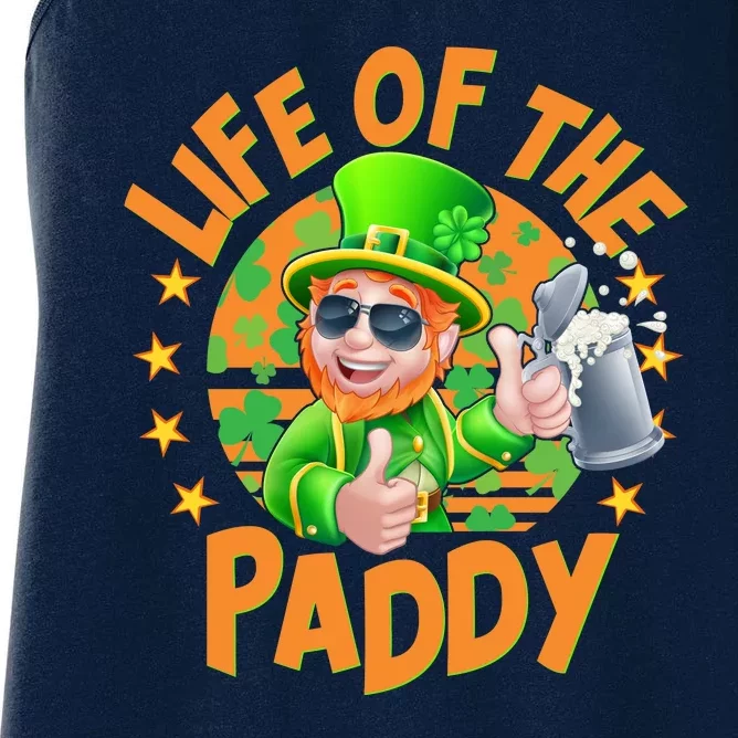 Funny St Patricks Day Life Of The Paddy Leprechaun Beer Women's Racerback Tank