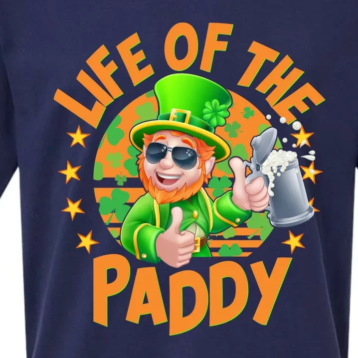 Funny St Patricks Day Life Of The Paddy Leprechaun Beer Sueded Cloud Jersey T-Shirt