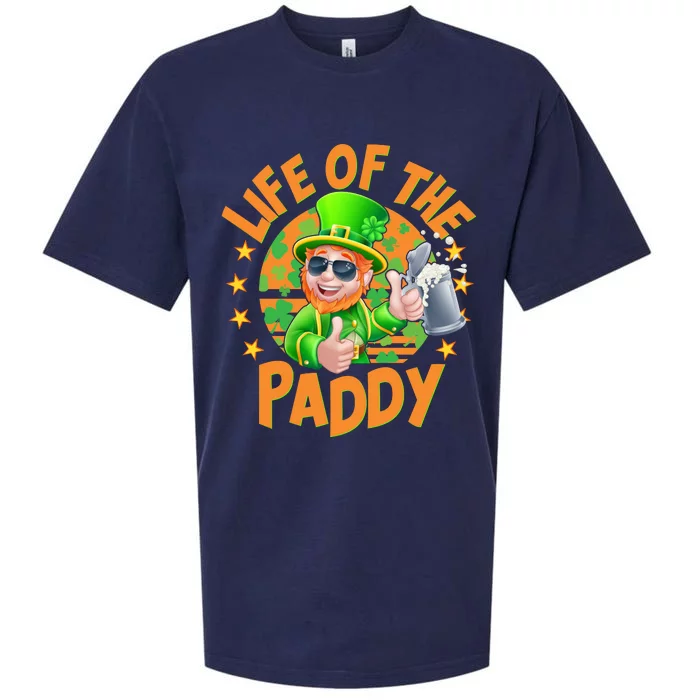 Funny St Patricks Day Life Of The Paddy Leprechaun Beer Sueded Cloud Jersey T-Shirt