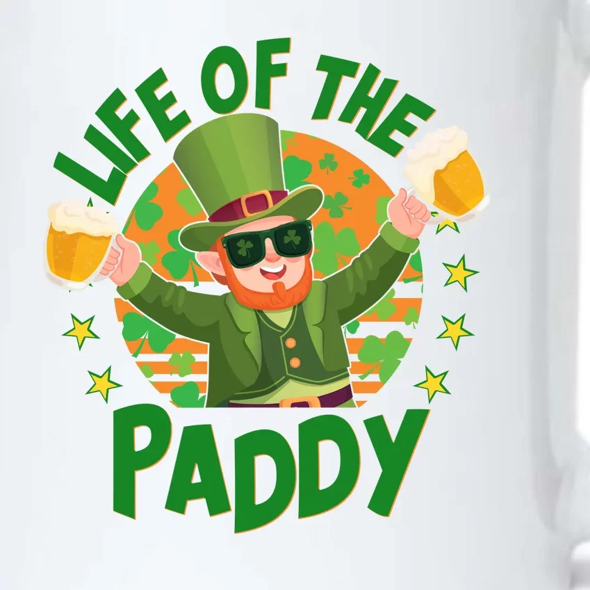 Funny St Patricks Day Life Of The Paddy Leprechaun With Beers Black Color Changing Mug