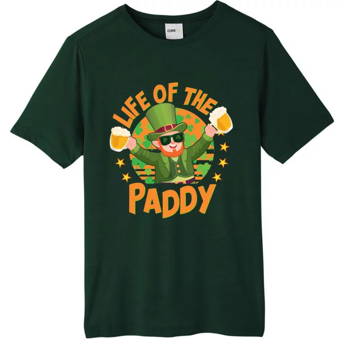 Funny St Patricks Day Life Of The Paddy Leprechaun With Beers ChromaSoft Performance T-Shirt