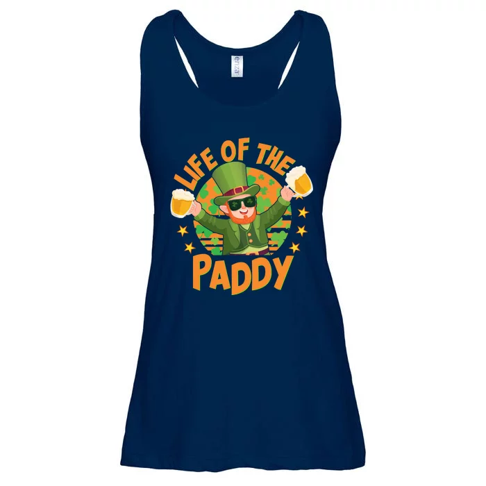 Funny St Patricks Day Life Of The Paddy Leprechaun With Beers Ladies Essential Flowy Tank