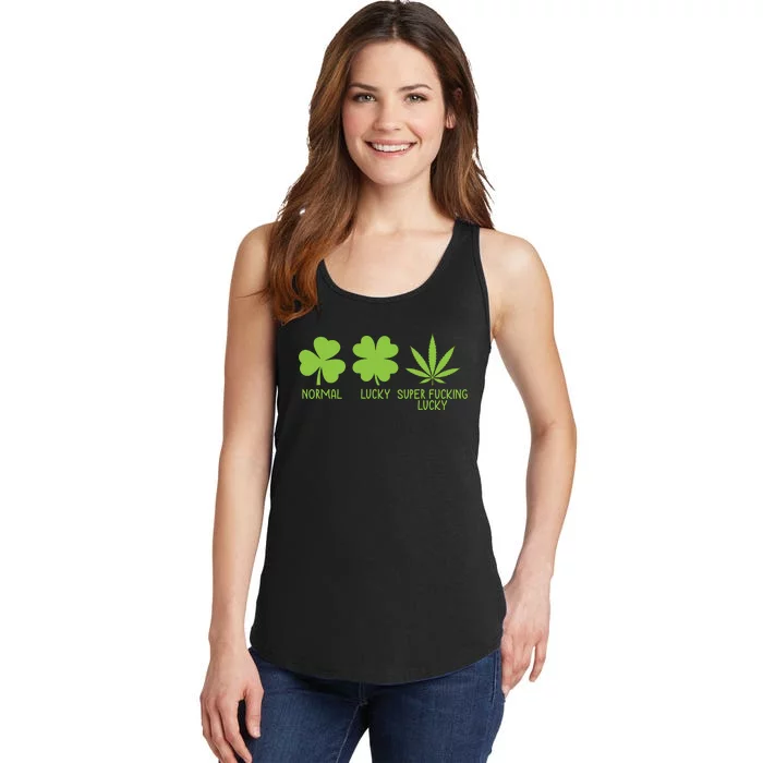 Funny St. PatrickS Day Weed Ladies Essential Tank