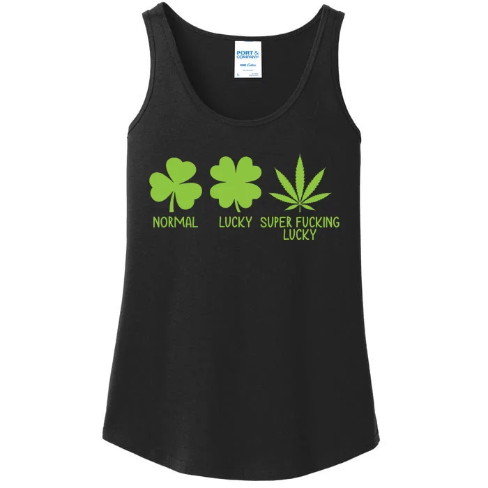 Funny St. PatrickS Day Weed Ladies Essential Tank