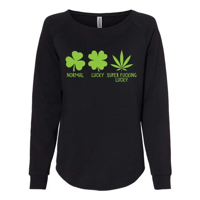 Funny St. PatrickS Day Weed Womens California Wash Sweatshirt