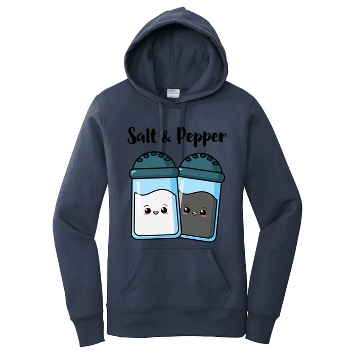 Funny Salt Pepper Halloween Costume Idea Pepper Salt Design Funny Gift Women's Pullover Hoodie