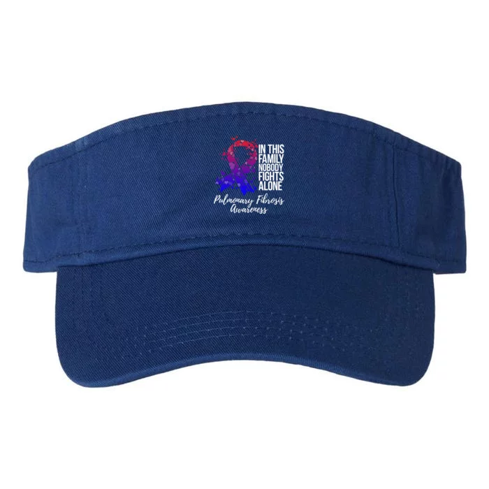 Family Support Pulmonary Fibrosis Awareness Gift Valucap Bio-Washed Visor