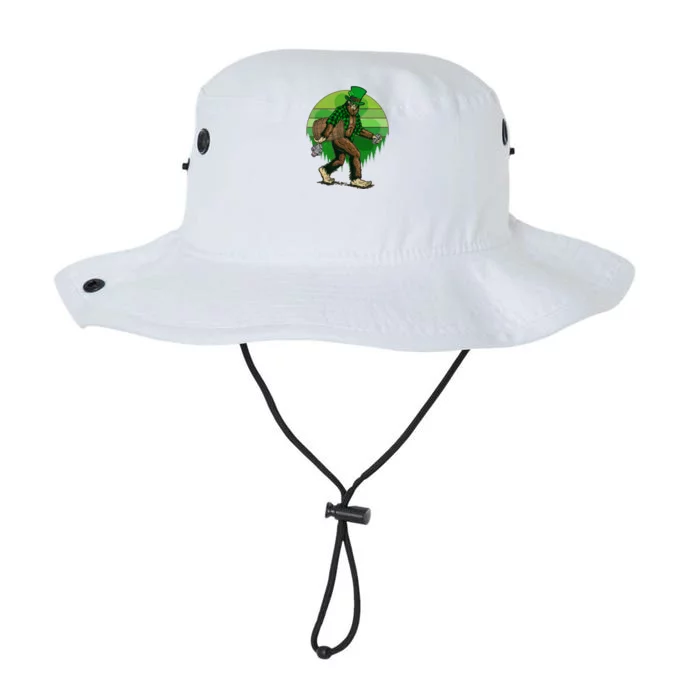 Funny St Patrick's Day Leprechaun Sasquatch With Beer Legacy Cool Fit Booney Bucket Hat