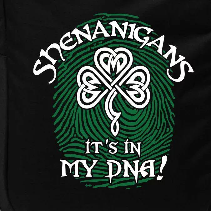 Funny St Patrick's Day Shenanigans It's In My DNA Fingerprint Impact Tech Backpack