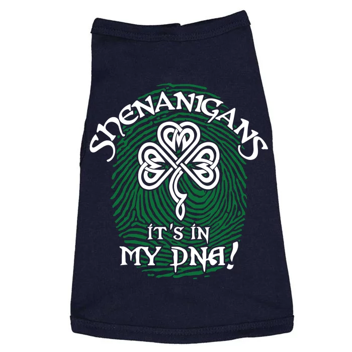 Funny St Patrick's Day Shenanigans It's In My DNA Fingerprint Doggie Tank