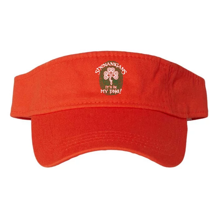 Funny St Patrick's Day Shenanigans It's In My DNA Fingerprint Valucap Bio-Washed Visor