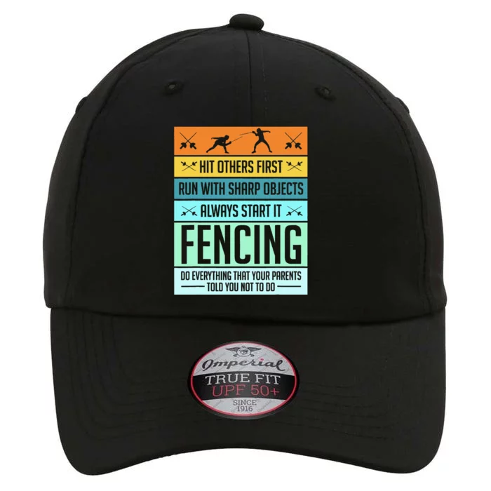 Fencing Sport Pun The Original Performance Cap