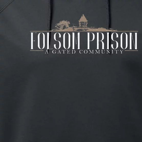 Folsom State Prison Prison State Correctional Warden Performance Fleece Hoodie