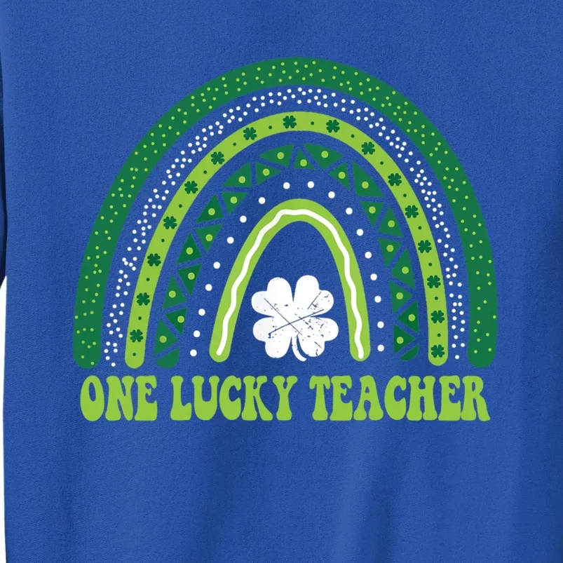 Funny St Patricks Day Cute Gift For Teacher One Lucky Teacher Gift Sweatshirt