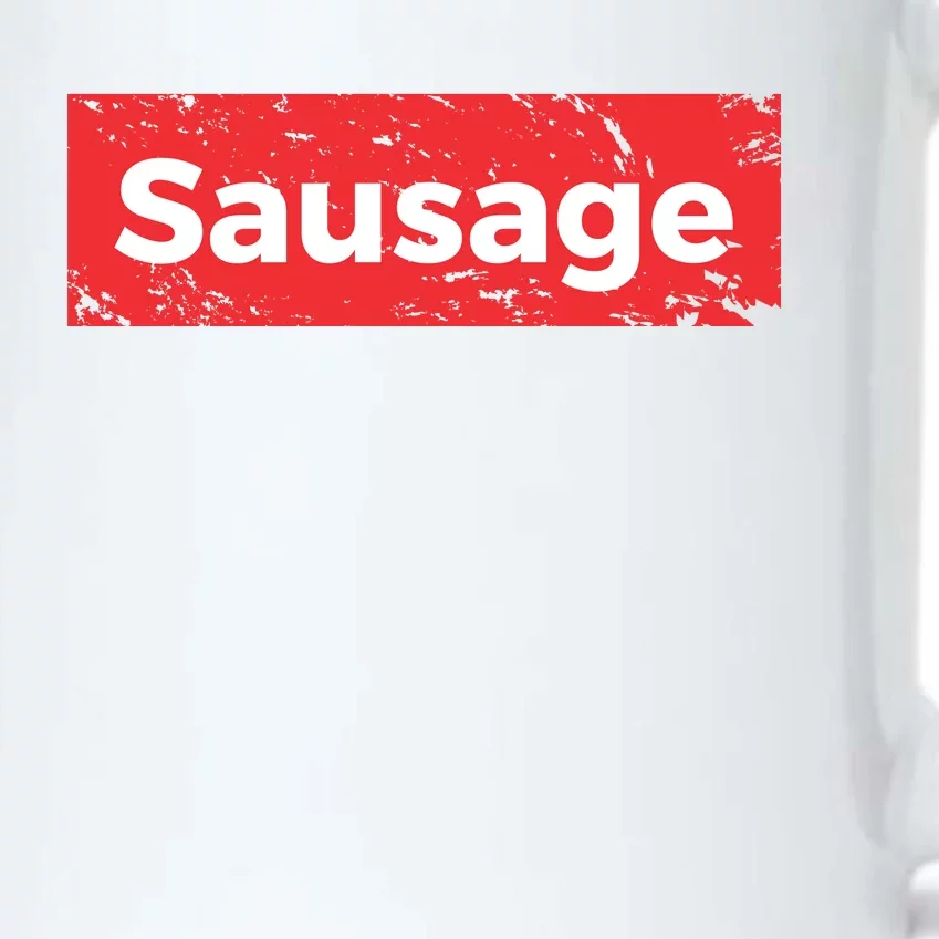 Funny Sausage Pizza Black Color Changing Mug