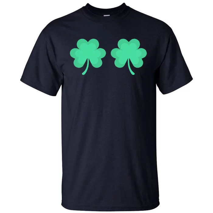 Funny St. Pattys Day Four 4 Leaf Clover Bra Tall T-Shirt