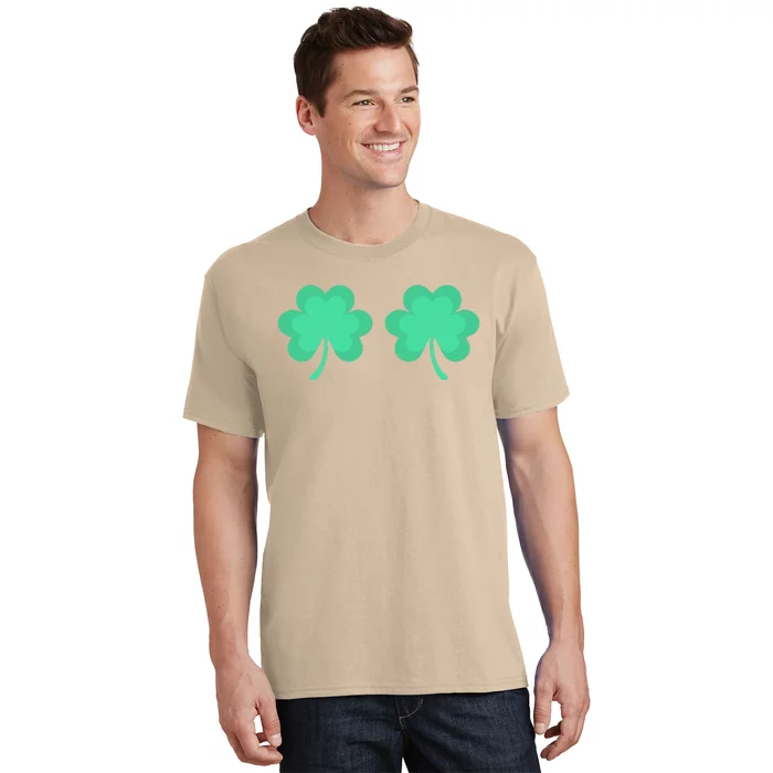 Funny St. Pattys Day Four 4 Leaf Clover Bra T-Shirt