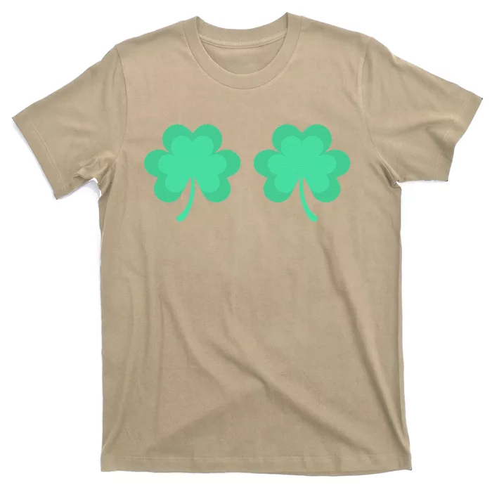 Funny St. Pattys Day Four 4 Leaf Clover Bra T-Shirt