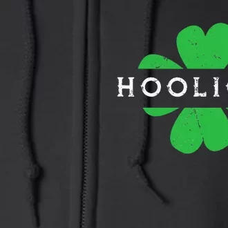 Funny St. Patrick's Day Irish Hooligan Squad Full Zip Hoodie