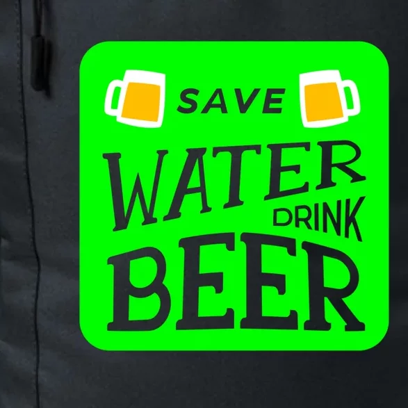 Funny St Patricks Save Water Beer Gift Daily Commute Backpack