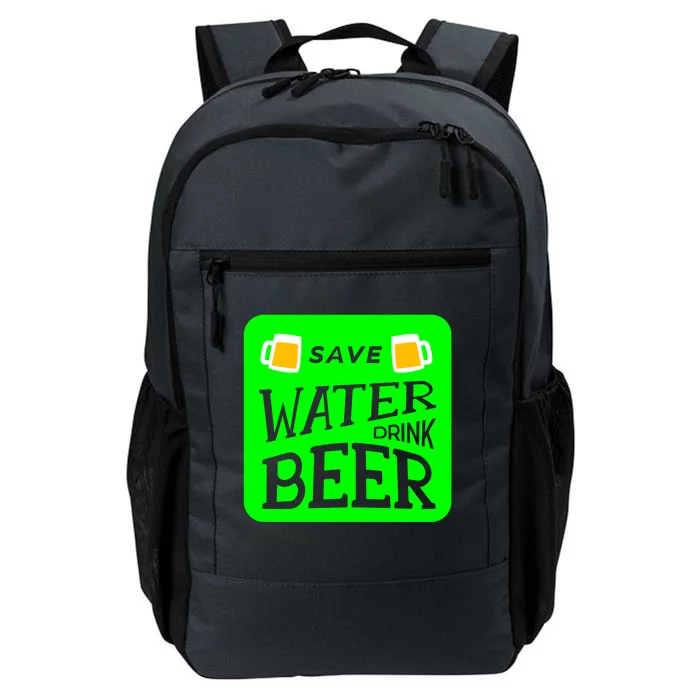 Funny St Patricks Save Water Beer Gift Daily Commute Backpack