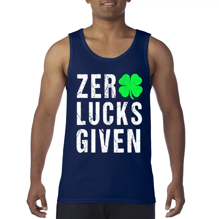 Funny Saint Patrick's Day Shamrock Irish Tee Adults Tank Top