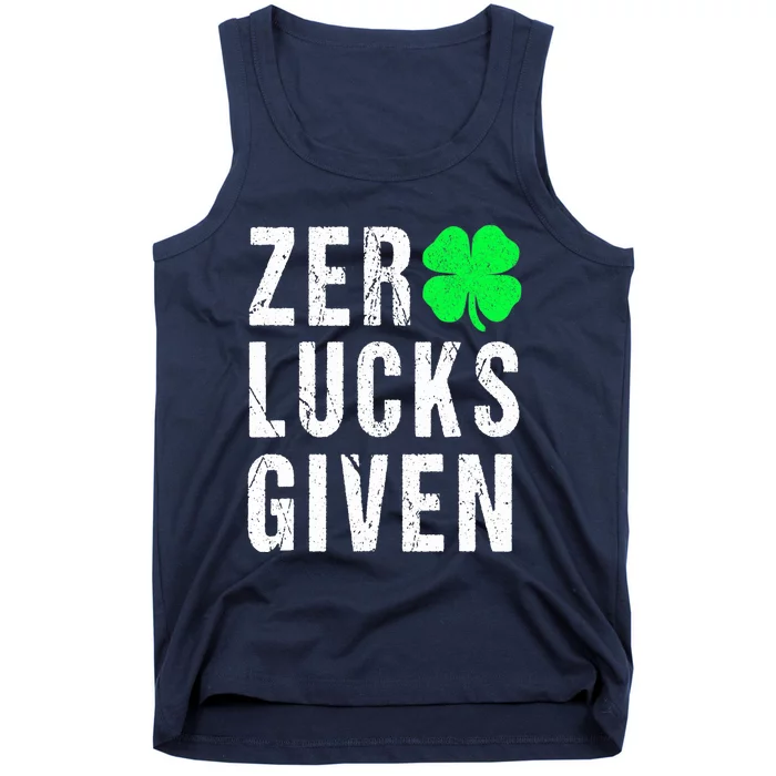 Funny Saint Patrick's Day Shamrock Irish Tee Adults Tank Top