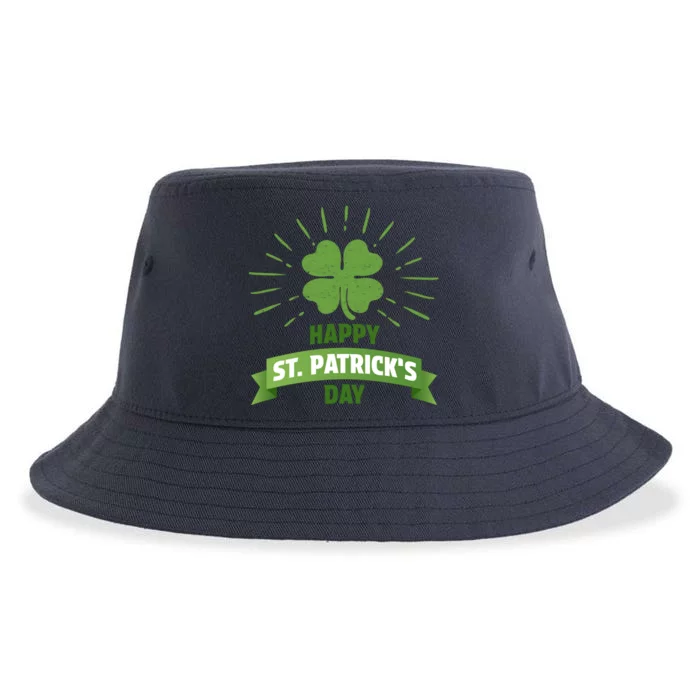 Funny St Patricks Day Shamrock Gift Sustainable Bucket Hat