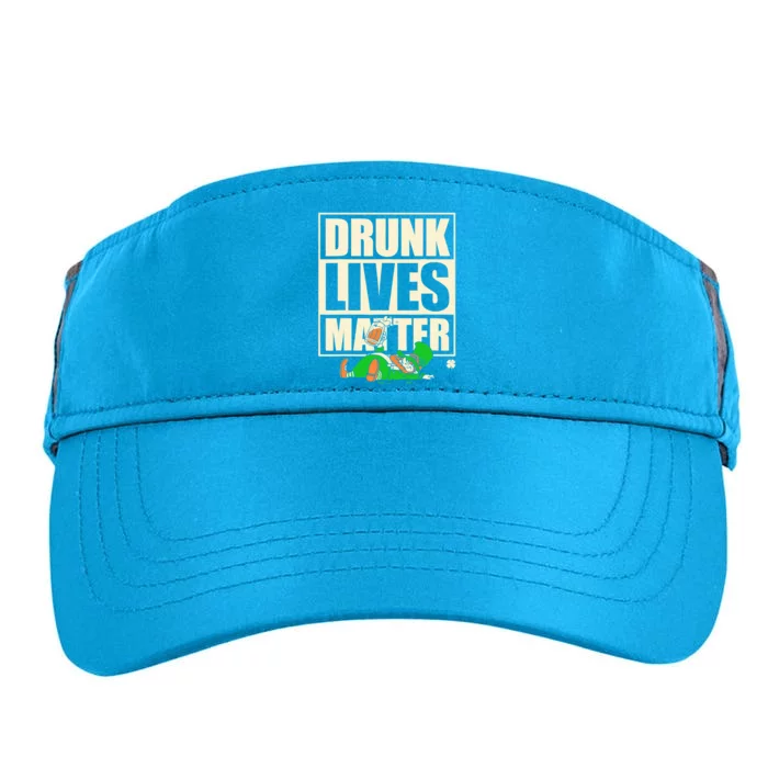 Funny St. Patricks Day Drunk Lives Matter Leprechaun Adult Drive Performance Visor