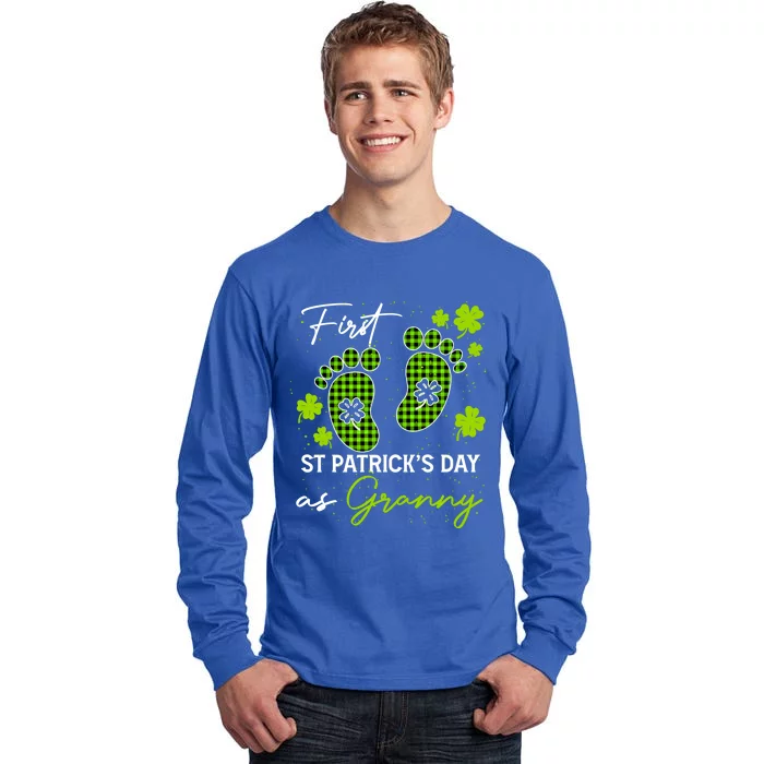 First St Patricks Day As Granny Pregnancy Gift Tall Long Sleeve T-Shirt