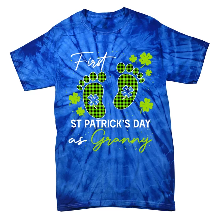 First St Patricks Day As Granny Pregnancy Gift Tie-Dye T-Shirt