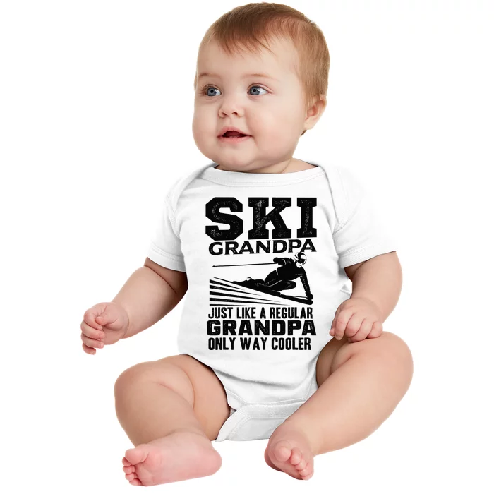 Funny Skiing Quote Ski Grandpa Grandfather Baby Bodysuit