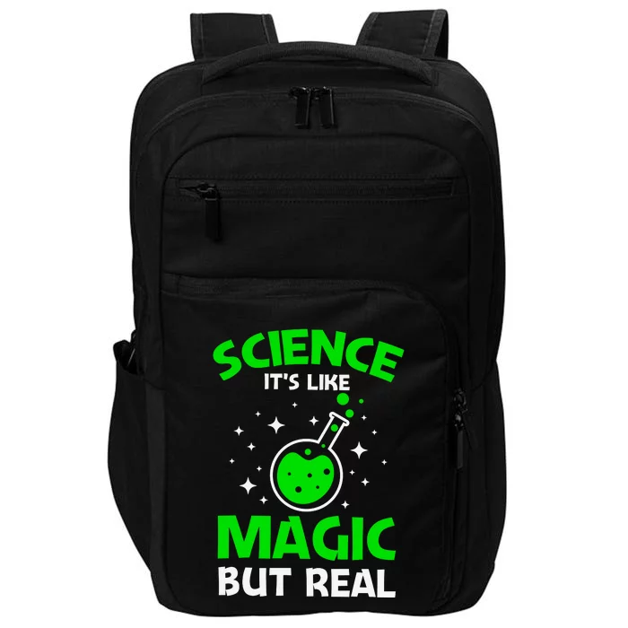 Funny Science Quote Science Teacher Retro Sunset Teacher Appreciation Impact Tech Backpack