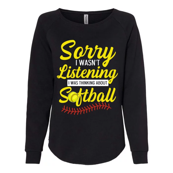 Fastpitch Softball Quote Softball Pitcher Meaningful Gift Womens California Wash Sweatshirt