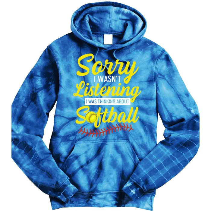 Fastpitch Softball Quote Softball Pitcher Meaningful Gift Tie Dye Hoodie